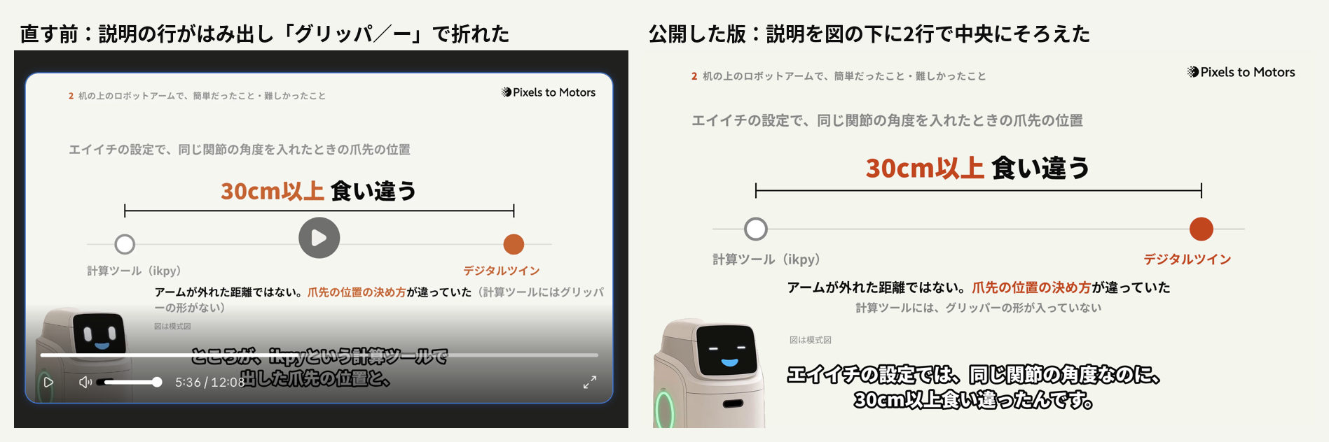 解説動画の1本目を公開まで通す ― 声・BGM・間・直し・サムネイルを部品ごとに決め、23手順にまとめた｜30cm の図の説明を、図の下の2行に移した